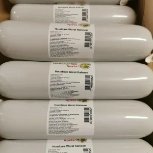 Natuurlijk-4pets gestoomde houdbare worst kalkoen 800 gram